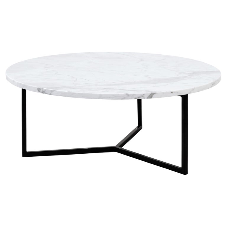 Medium White Oval Coffee Table by For Sale at 1stDibs
