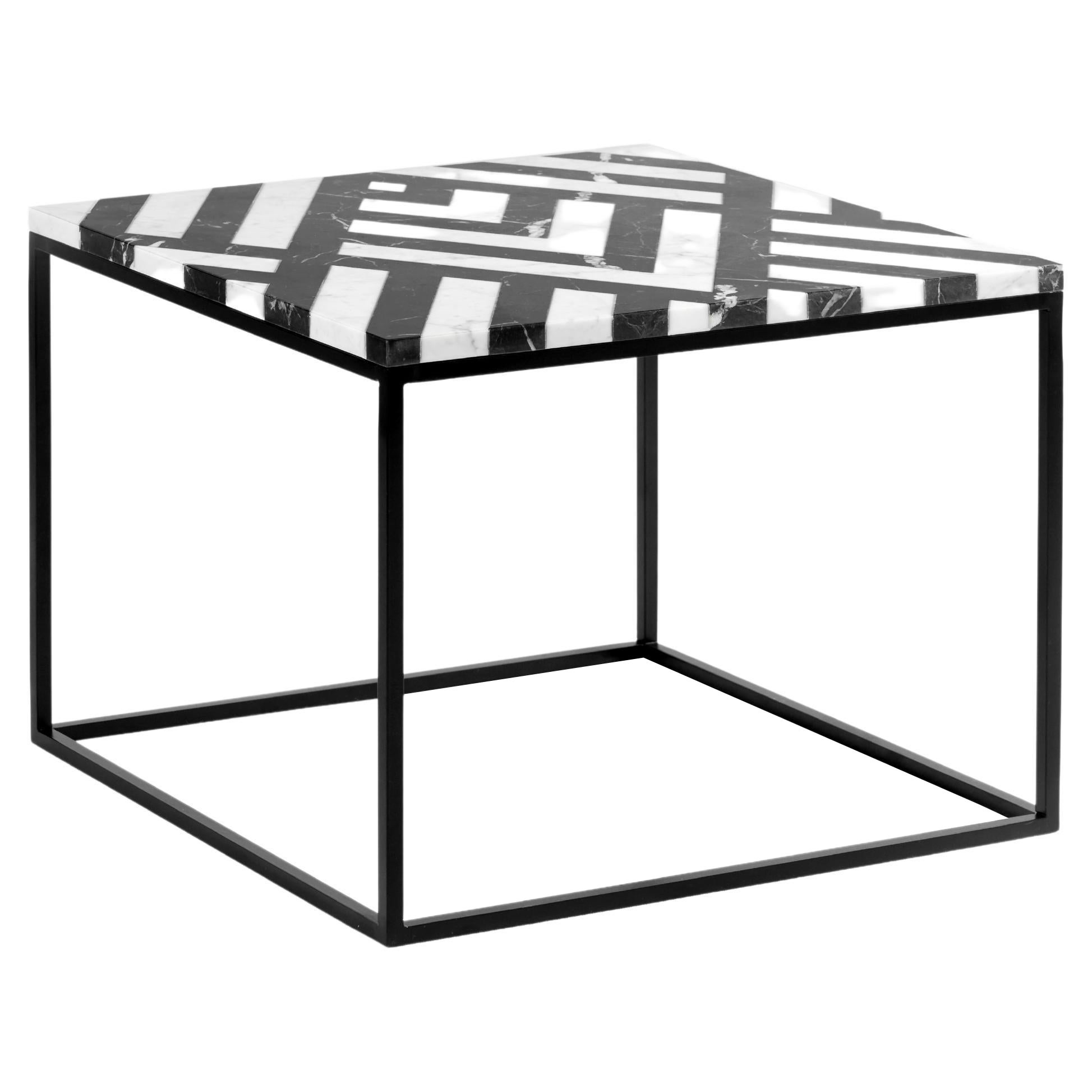 Set of 2 Fir Maxi Coffee Table and Fir Side Table by For Sale