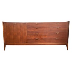 Retro Mid-Century Modern 12 Drawer Dresser Dovetail Drawers