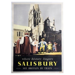 1952 Salisbury - British Railways Original Vintage Poster