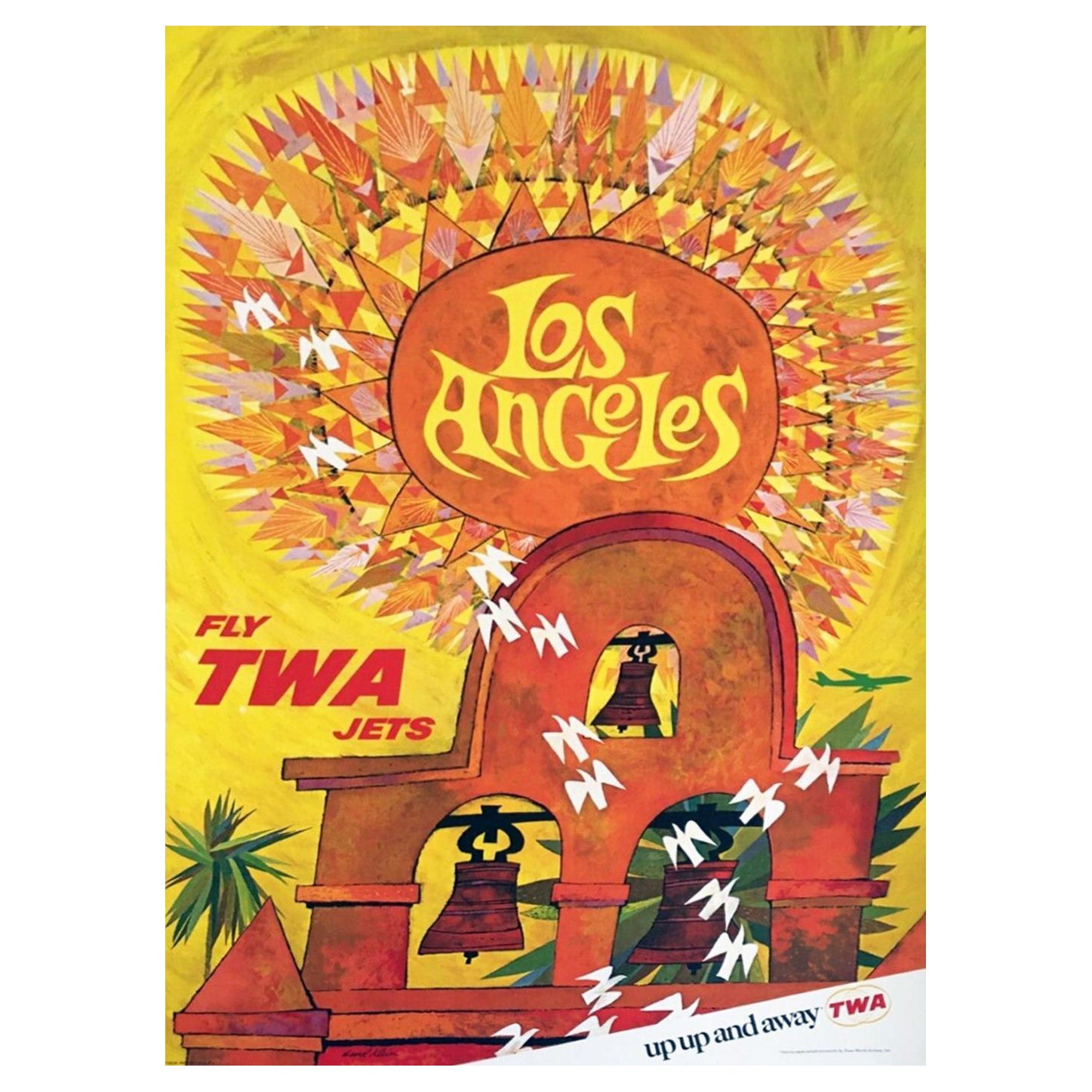 1959 TWA, Los Angeles Original Vintage Poster