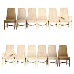 Set of 12 Dunbar Dining Chairs Designed by Roger Sprunger