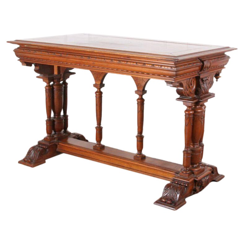 French Renaissance Revival Writing Table For Sale