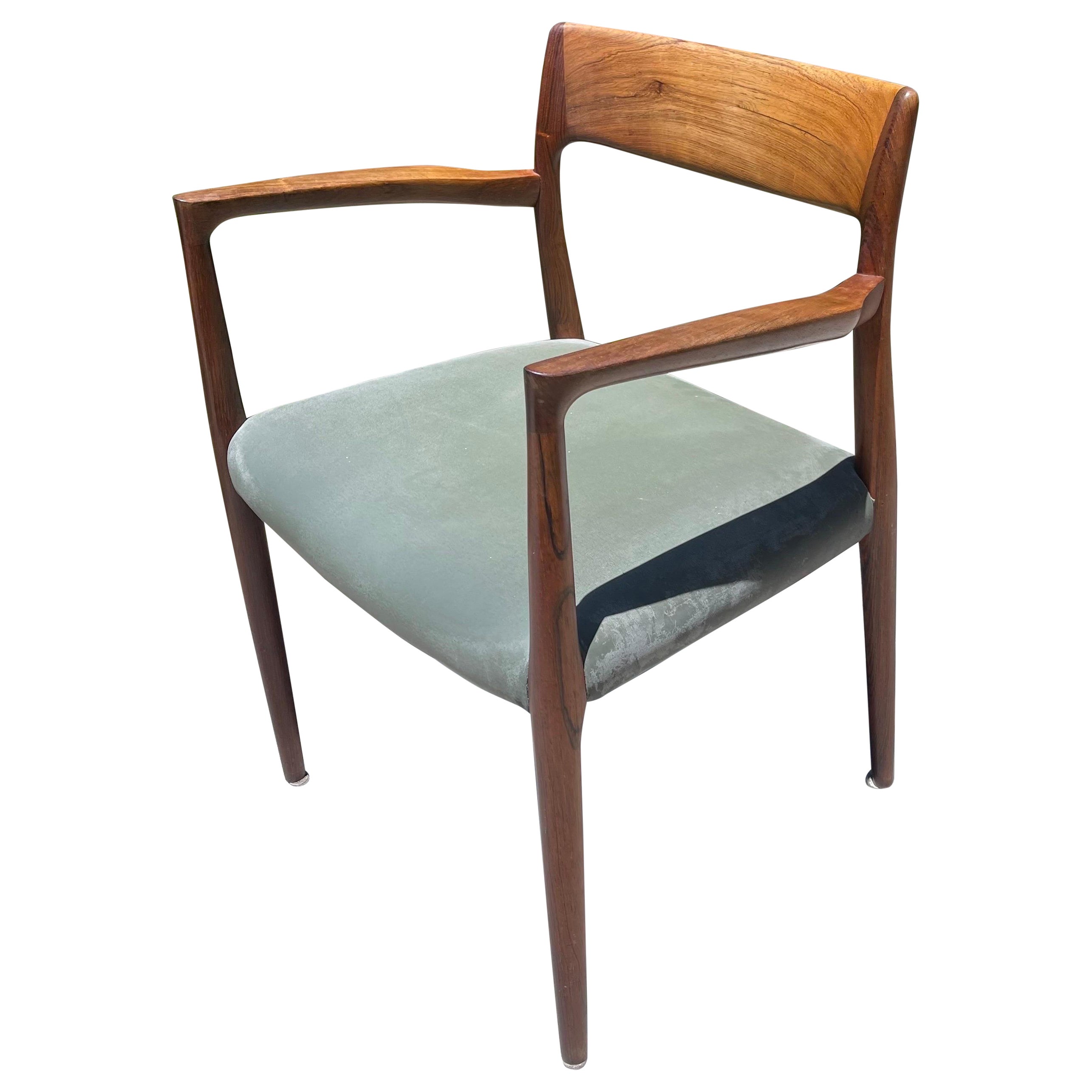 Niels Moller Model 57 Rosewood Carver Chair Jl Møller For Sale