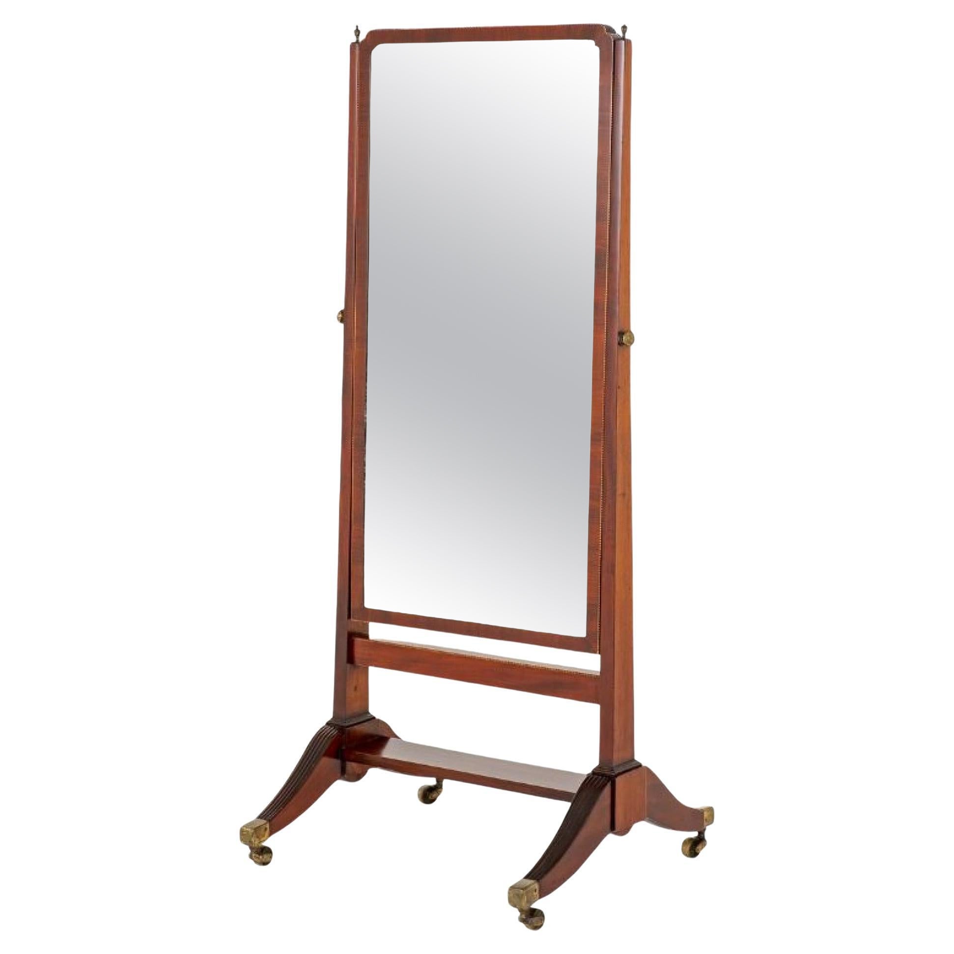 Antique Mahogany Cheval Dressing Mirror at 1stDibs antique standing