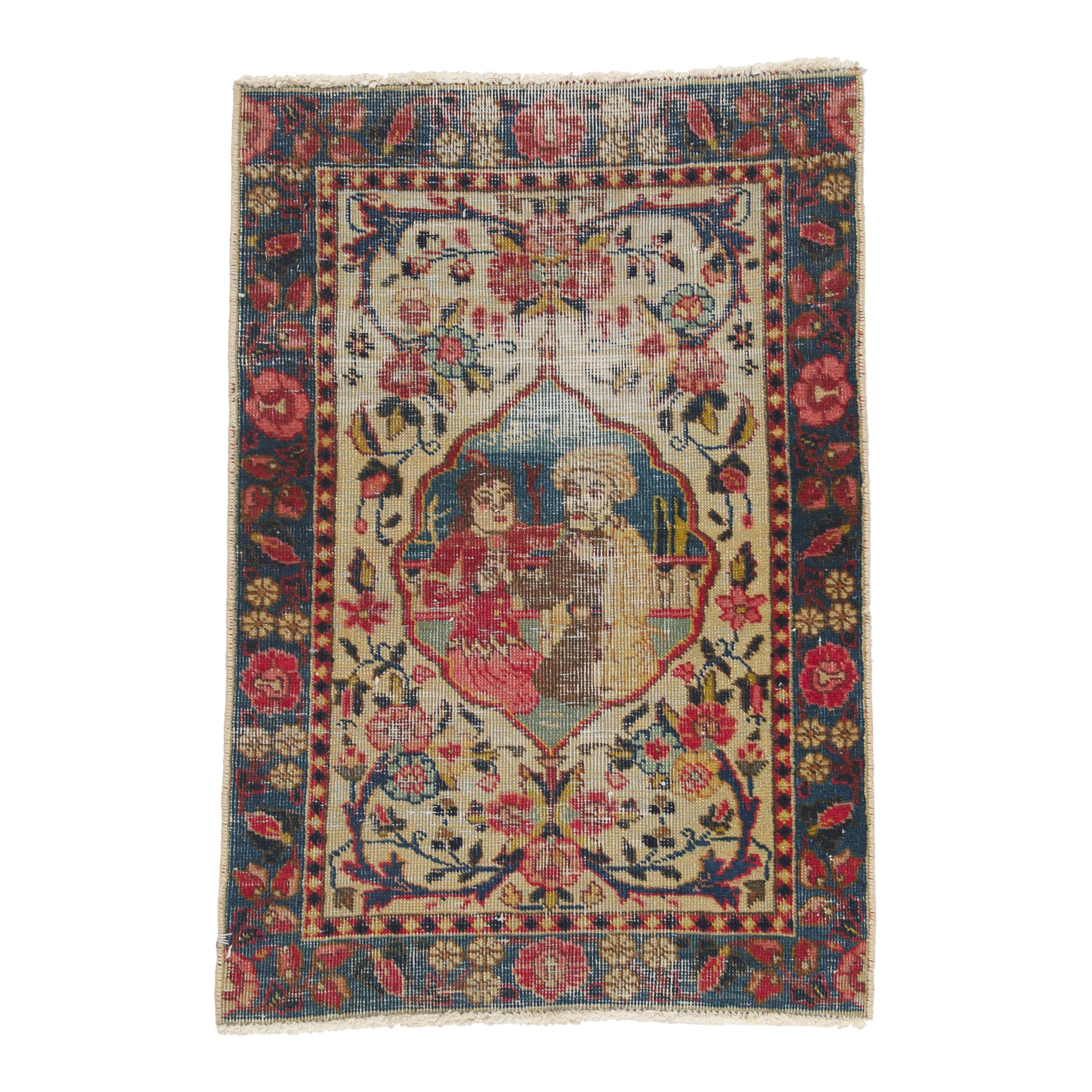 Antique Persian Tabriz Rug For Sale