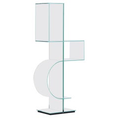 OLLIE Freestanding Bookshelf with Mirror by Yabupushelberg for Glas Italia