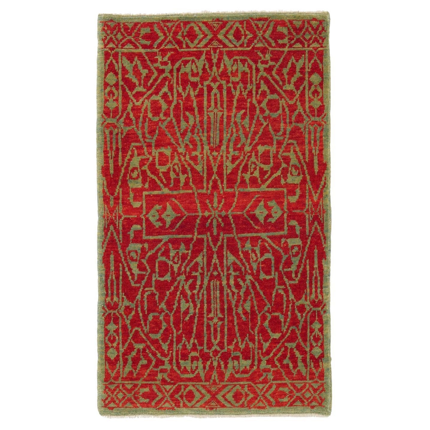 Ararat Rugs Tappeto Mamluk Wagireh con disegno geometrico Revival Carpet Tinto in Naturale