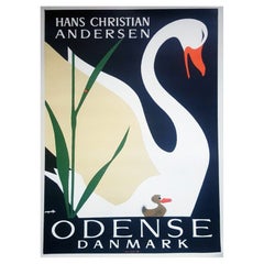 1952 Hans Christian Andersen, Odense Denmark Original Vintage Poster