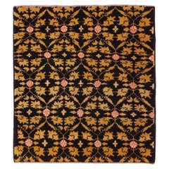 Ararat Rugs Mamluk Wagireh Rug with Flower Lattice Design Natural Dyed Carpet