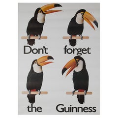 1980 Guinness, Don't Forget the Guinness Original Vintage Poster