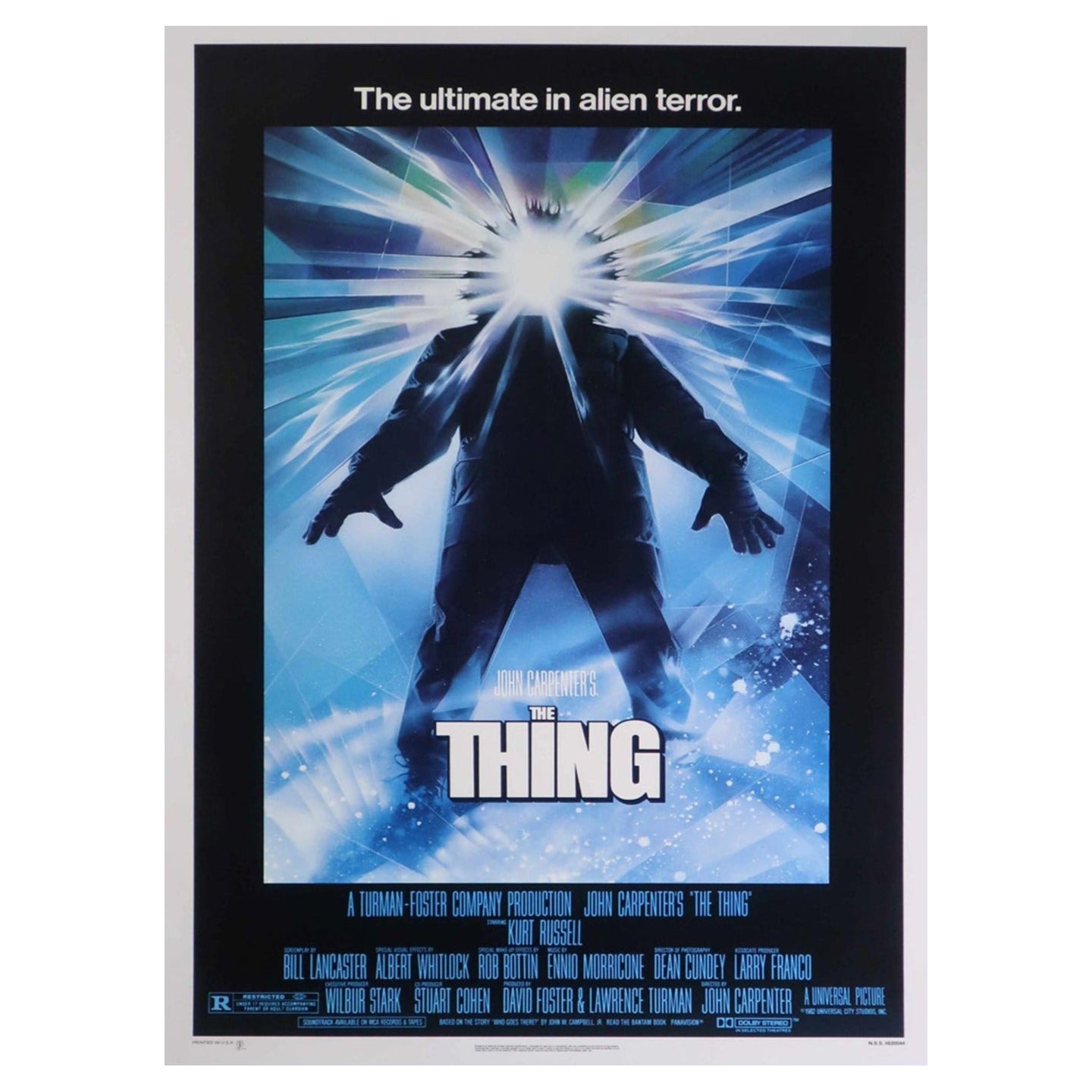 1982 The Thing Original Vintage Poster
