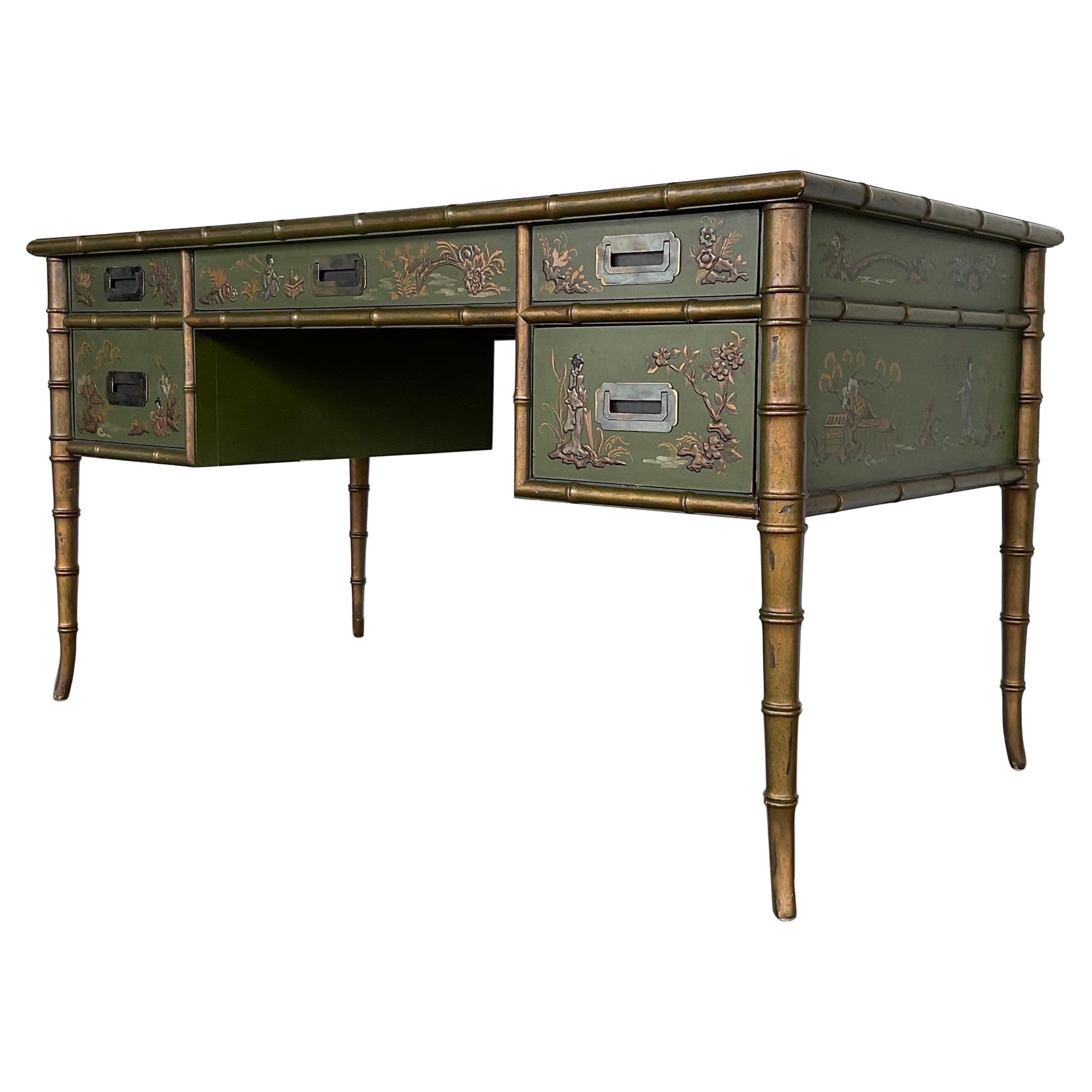 1960s Chinoiserie Desk from Drexel Heritage 