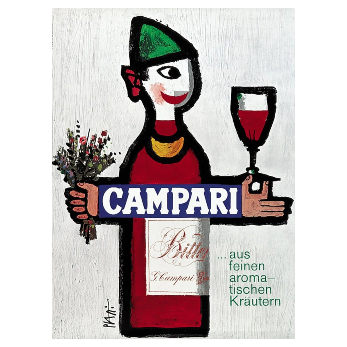 1966 Campari - Piatti Original Vintage Poster