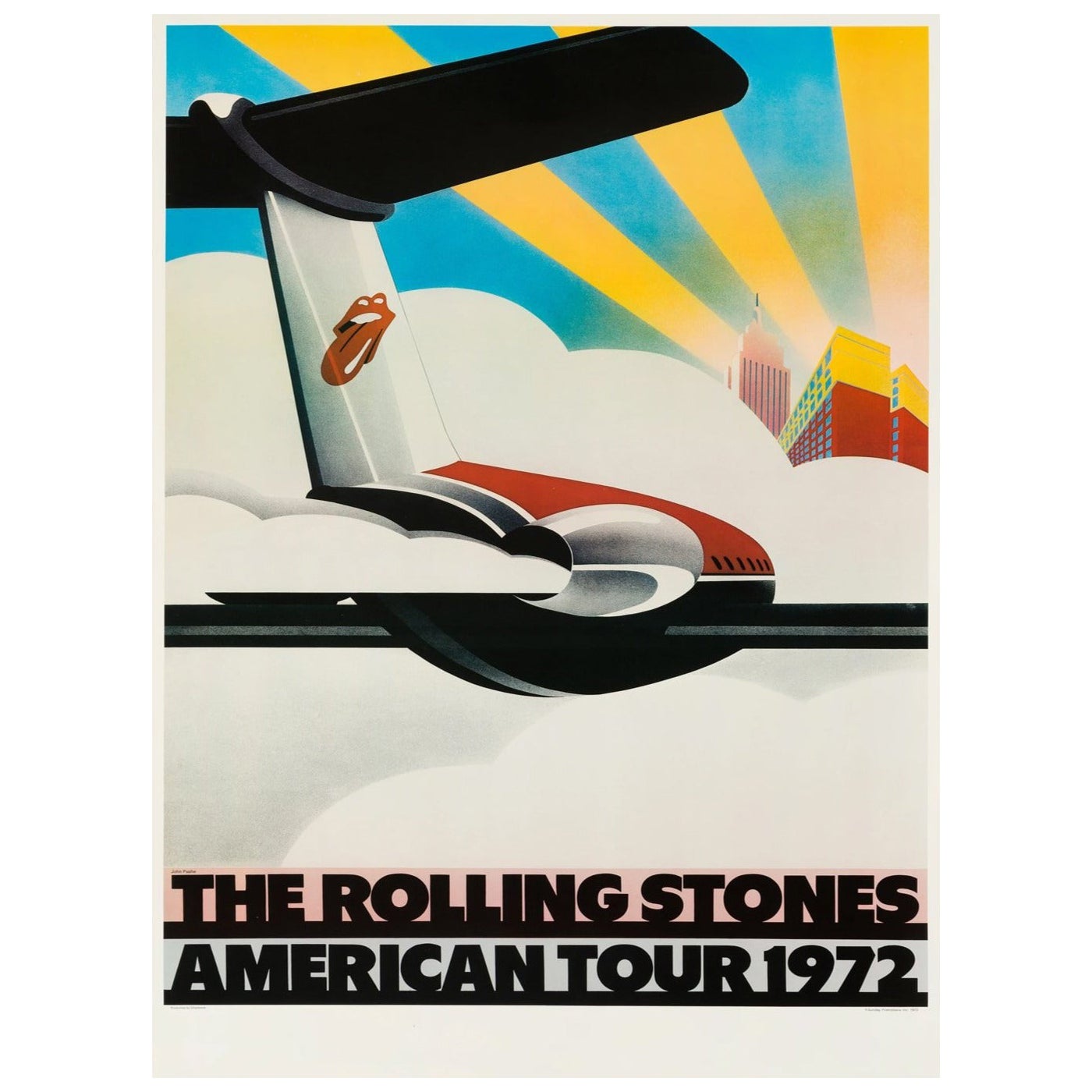 1972 Rolling Stones, American Tour 1972 Original Vintage Poster