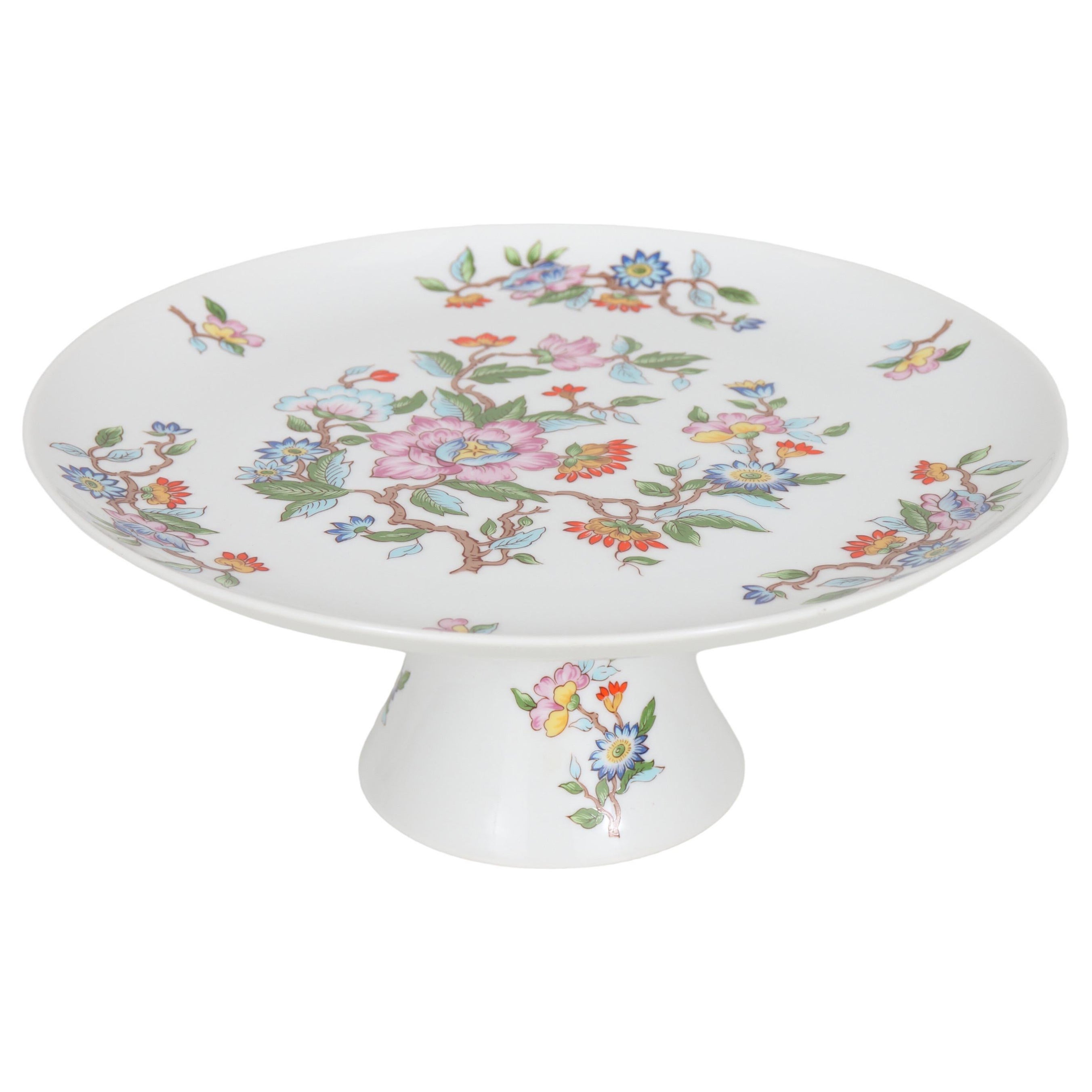 Porcelain Pedestal Cake Stand For Sale