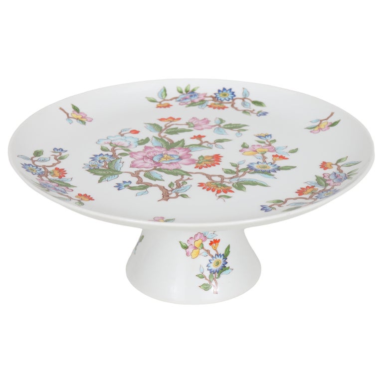 Porcelain Pedestal Cake Stand For Sale at 1stDibs