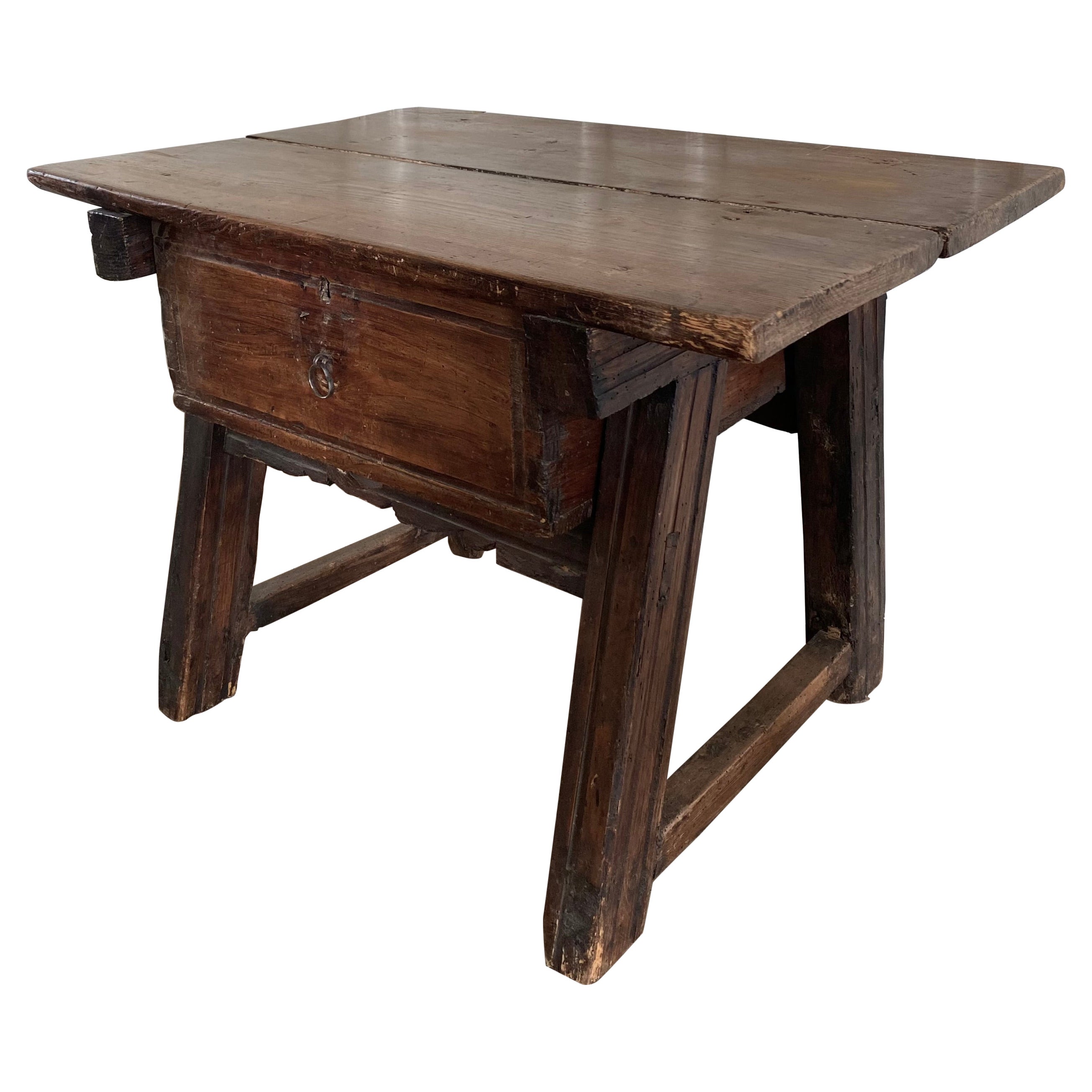18th Century French Pine Pay Table For Sale