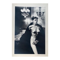 Vintage Helmut Newton - Jane Kirby, Avenue Kléber, Paris 1977