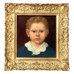 Original Oil Painting on Board in Original Gilt Wood Frame