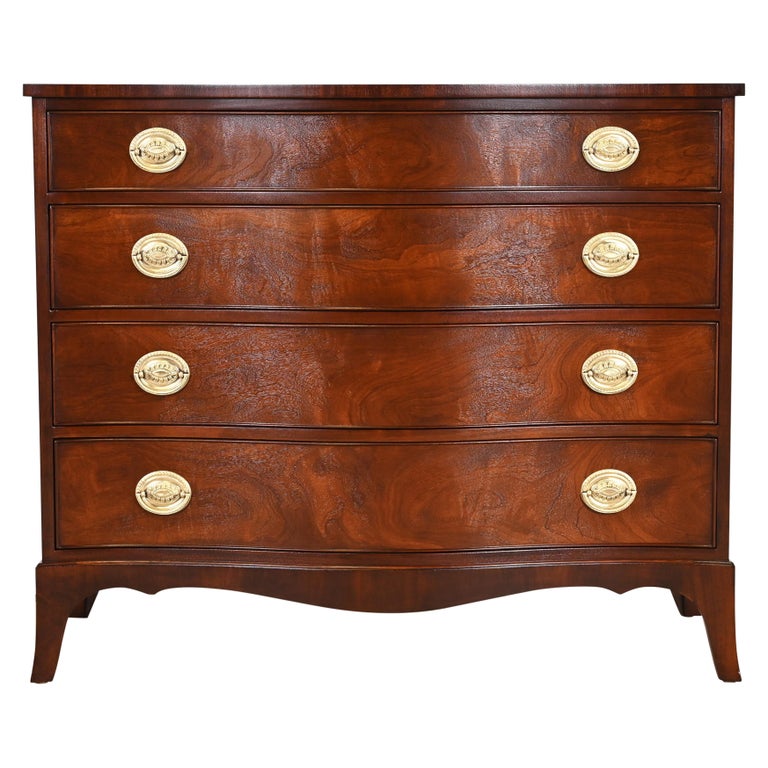 Kindel Furniture Mahogany Serpentine Front Chest of Drawers