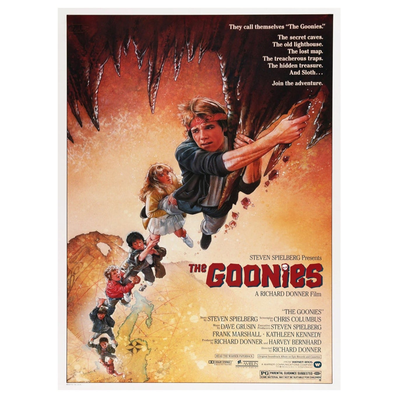 1985 „The Goonies“, Original-Vintage-Poster