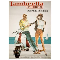 1963 Lambretta Innocenti Original Retro Poster