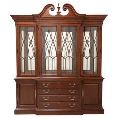 PENNSYLVANIA HOUSE Cherry Traditional Breakfront China Cabinet