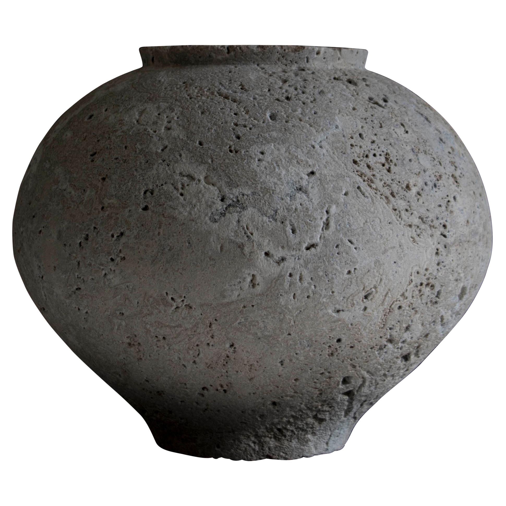 Natural Stone Moon Jar by Bicci De’ Medici For Sale