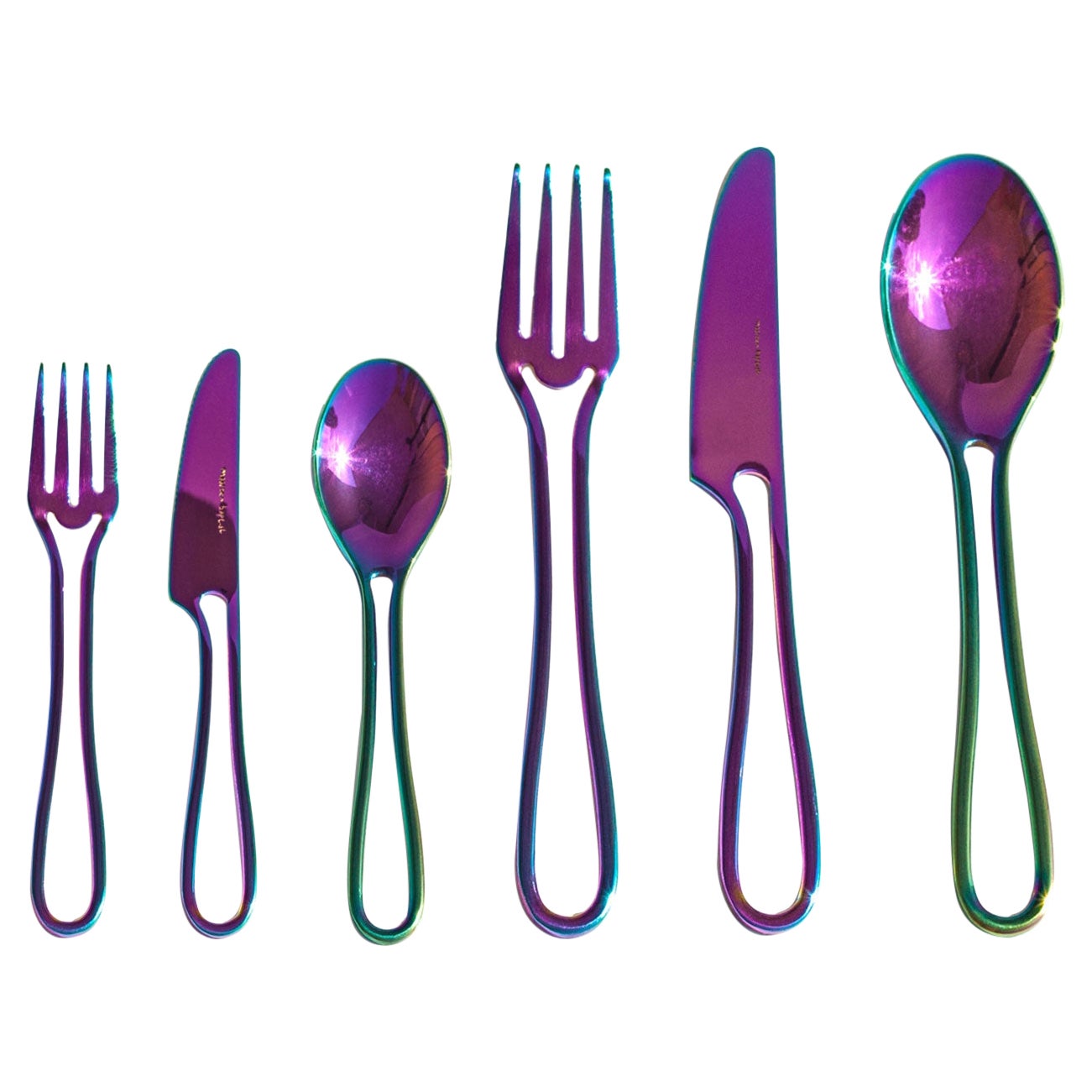 36 pices OUTLINE RAINBOW cutlery set by Maarten Baptist  For Sale