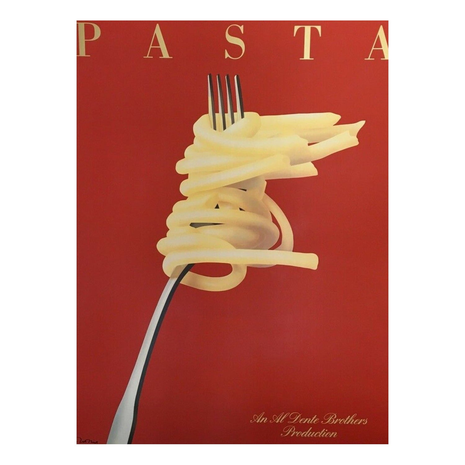 1983 Pasta, Razzia Original Vintage Poster