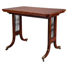 Fine Regency "Ribbon" Library Table