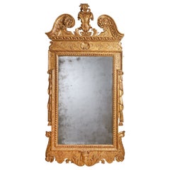 A Rare 18th Century George II Carved Cut Gesso and Giltwood Mirror, Circa 1730