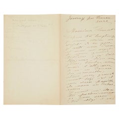 Claude Monet Handwritten & Signed Letter
