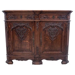 Antique Oak Cabinet, France, Late 19th Century