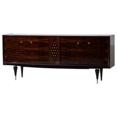 Retro Midcentury Macassar Sideboard, France, 1960s