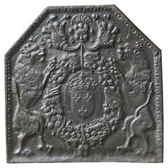 17th Century French Louis XIII 'Arms of France' Fireback