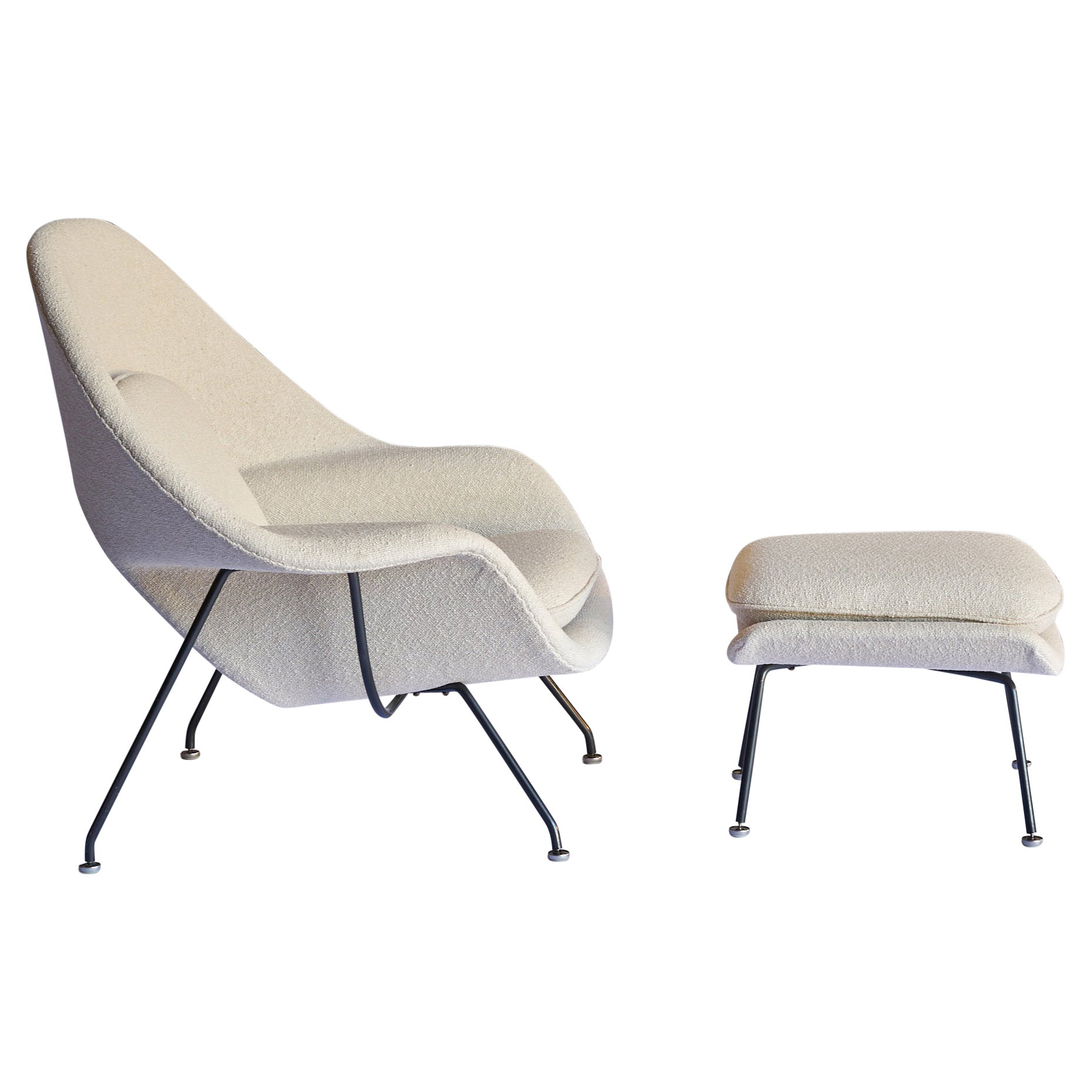 Eero Saarinen vintage Womb Chair and Ottoman for Knoll