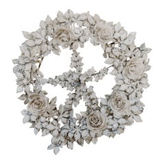 Mid-19th Century French Zinc/Metal Flower Crown