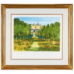 King Charles iii, a Lithograph of the South Front, Highgrove House, 2011