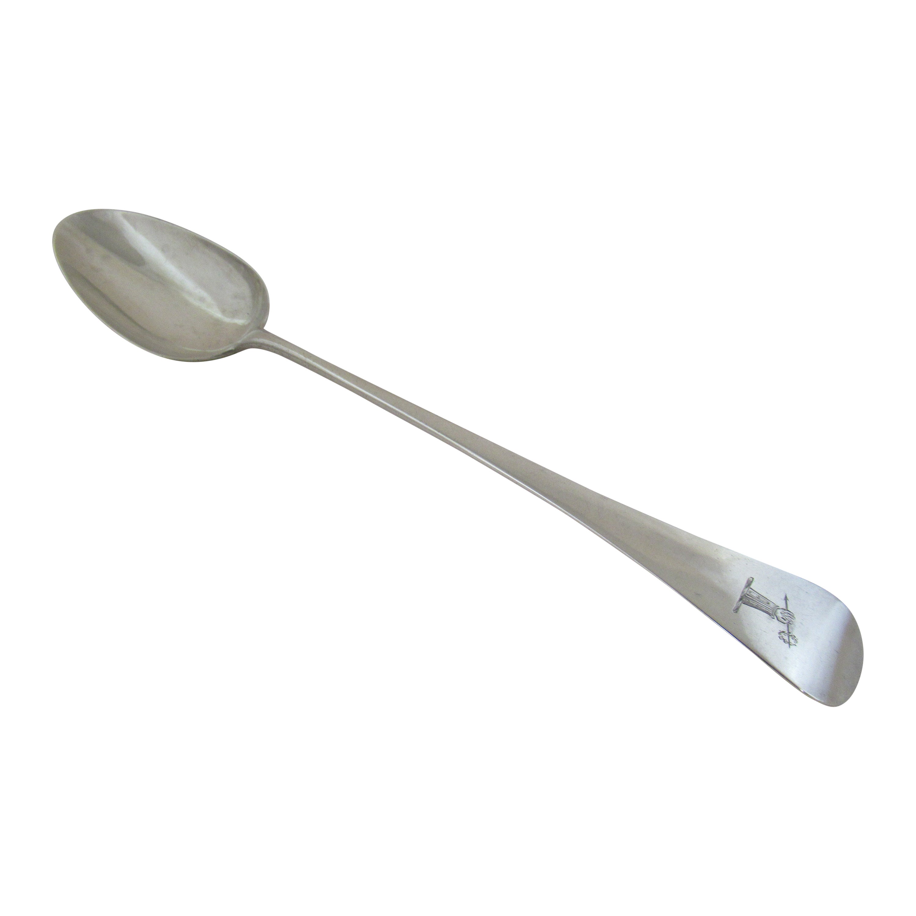 Sterling Silver, Large Gravy or Basting Spoon, Hallmarked:-London, 1802 For Sale