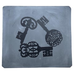 '3 Keys' Original Lithographic Zinc Plate by Piero Fornasetti