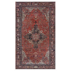 Antique Handwoven Persian Faraghan Rug in Perfect Condition