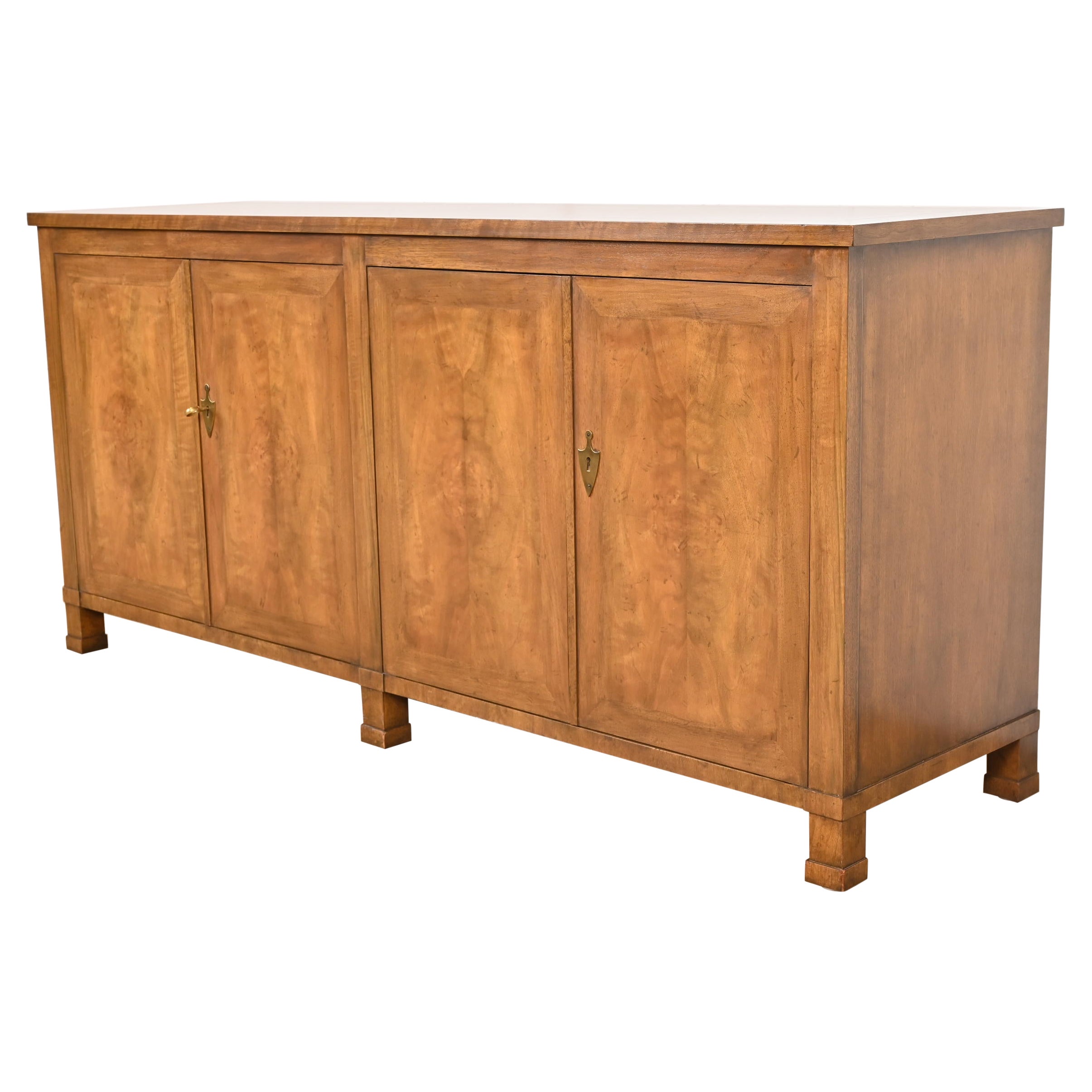 Baker Furniture French Regency Cherry Wood Sideboard or Bar Refinished at 1stDibs