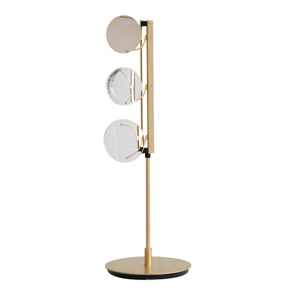 3-Lens Table Lamp by Object Density For Sale