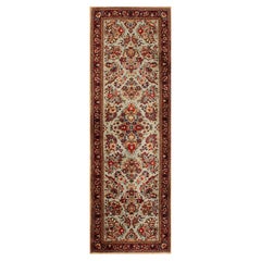 Alfombra persa sarouk de mediados del siglo XX  2'7" x 8'0"