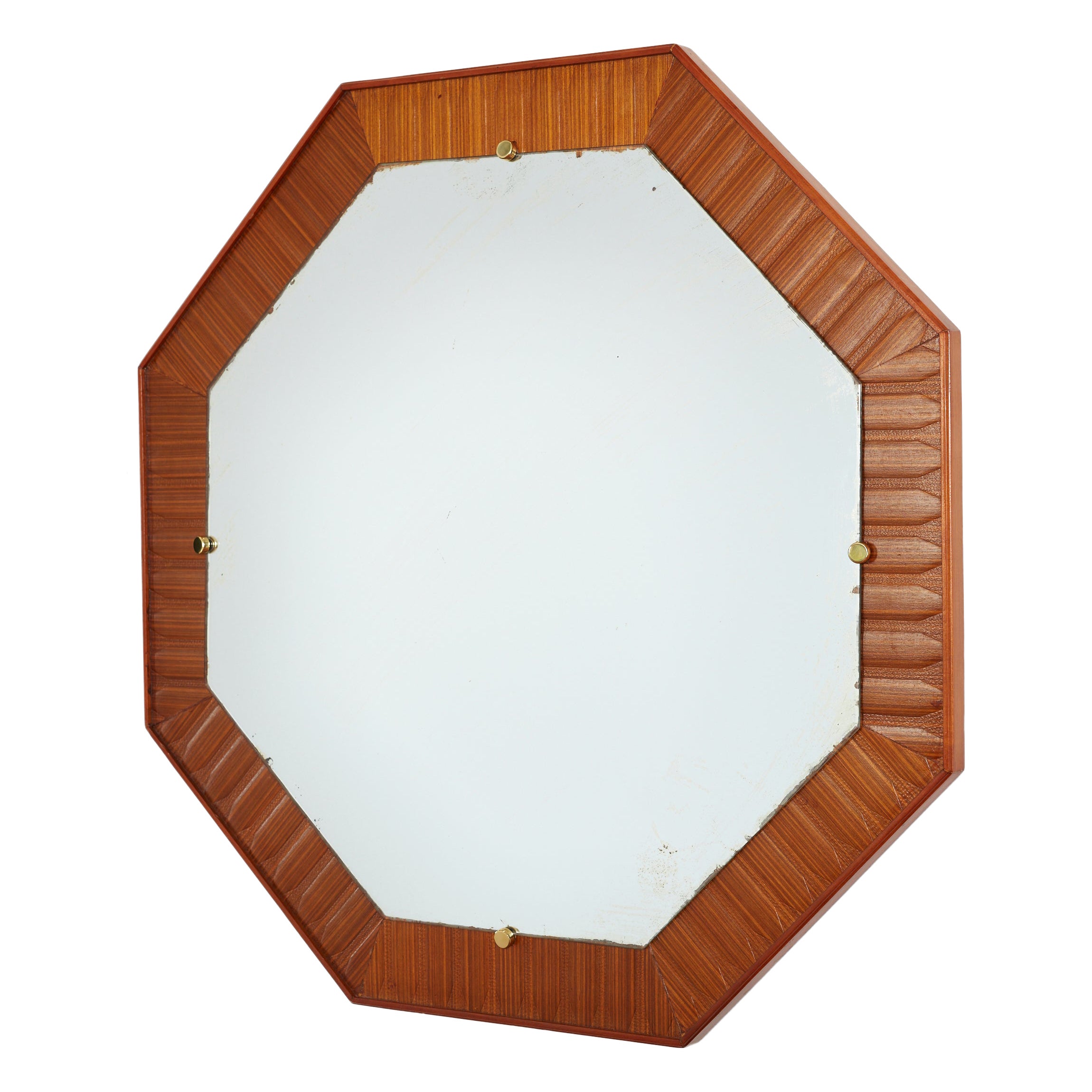 Italian Octagonal Mirror  For Sale