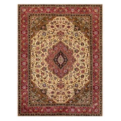 Tapis persan ancien de Tabriz de 4'10"x6'0". 