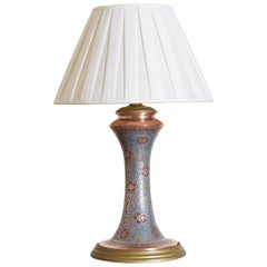 Japanese Cloisonné Copper and Enamel Table Lamp, 1st Quarter 20th Century