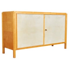 1930s Sideboard with Parchment Attributed to Suzanne Guiguichon